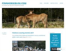 Tablet Screenshot of finnhorseblog.com